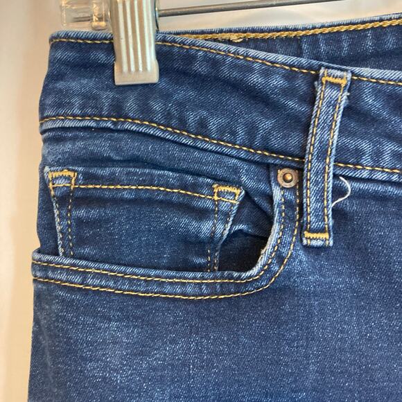 Levi’s 712 Slim Straight Leg Mid Rise Medium Blue Denim Wash Jeans Pants - Picture 4 of 12